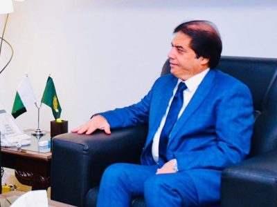 Under the Vision of the Prime Minister of Pakistan, an Important and Constructive Meeting was held between the Minister for Railways, Mr. Hanif Abbasi, and the Ambassador of Uzbekistan, Mr. Ali Shir Takhtaev. Islamabad on June 03, 2025.
