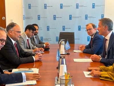 Ahsan Iqbal, met with UNDP Administrator Alexander De Croo